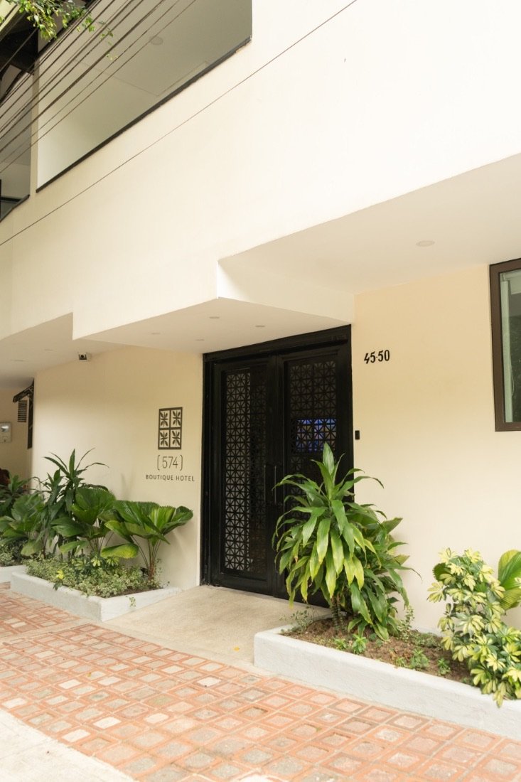 Front garden of 574 Boutique Hotel